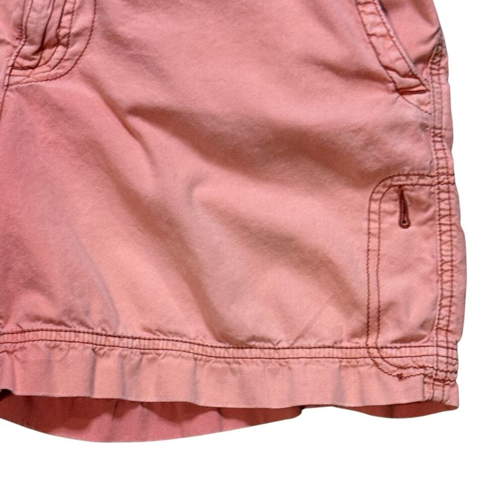Vintage Y2K American Eagle Outfitter Women’s Roll Up Hem Peach Shorts Size 12 - Picture 14 of 16